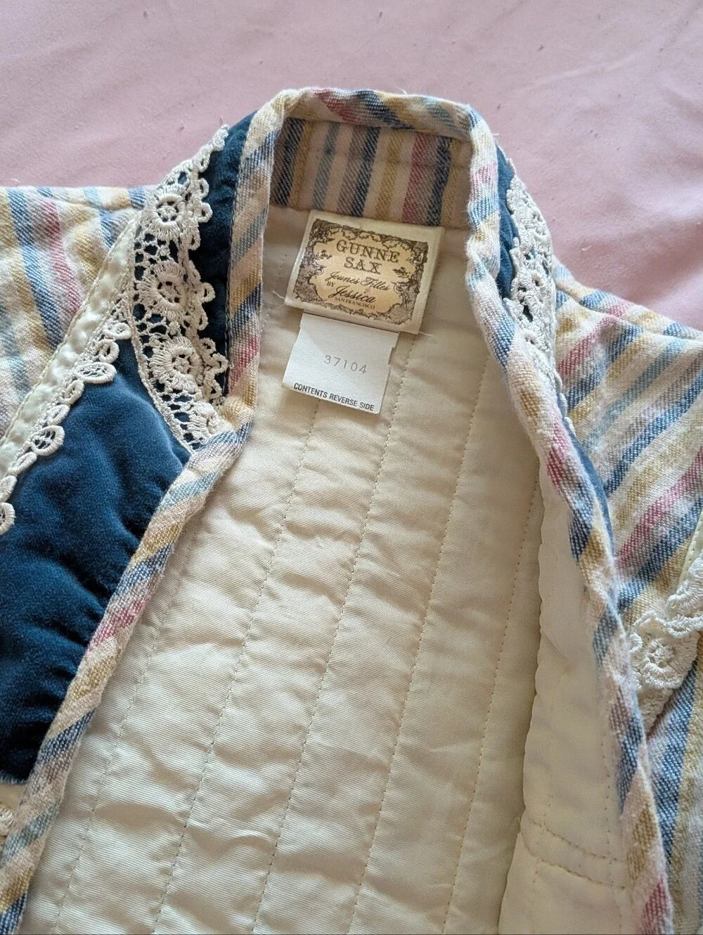 Gunne Sax Jeunes Filles Girls' Pastel Striped Skirt with Cropped Jacket & Blouse